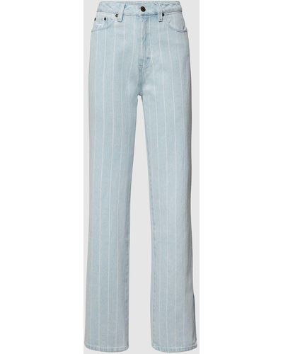 Karlkani Jeans mit Streifenmuster - Blau