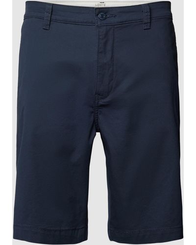 Levi's Chino-Shorts mit Paspeltaschen - Blau