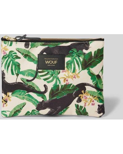 Wouf Handtasche mit Motiv-Print Modell 'Yucata' - Grün