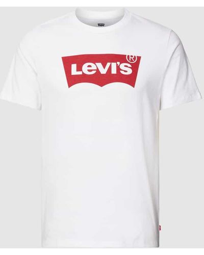 Levi's T-Shirt aus Baumwolle mit Logo-Print - Weiß