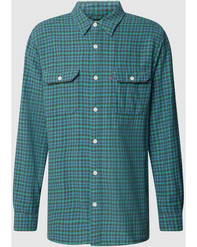 Levi's Freizeithemd mit Karomuster Modell 'JACKSON WORKER' - Grün