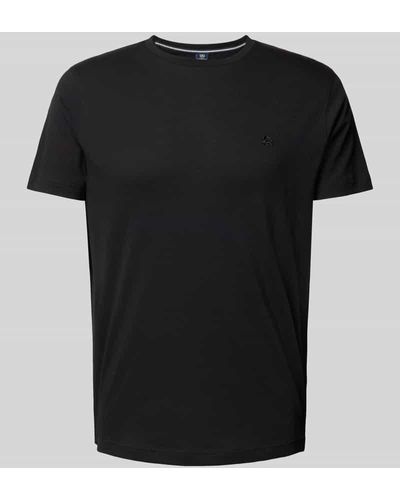 Lerros T-Shirt mit Rundhalsausschnitt - Schwarz