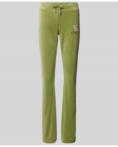 Juicy Couture Sweatpants mit Label-Stitching - Grün