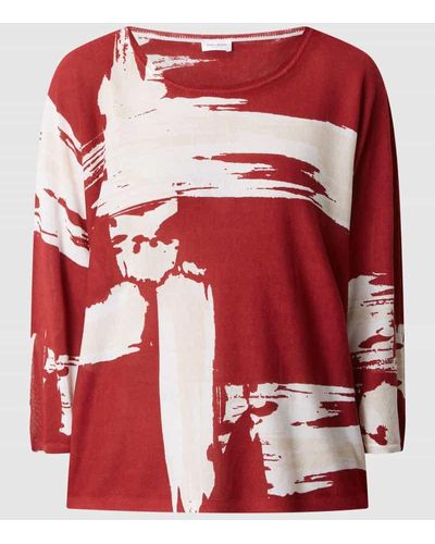 Gerry Weber Pullover mit Allover-Muster - Rot