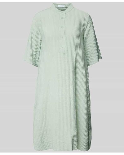 Opus Knielanges Kleid mit Knopfleiste Modell 'Wokana' - Grün