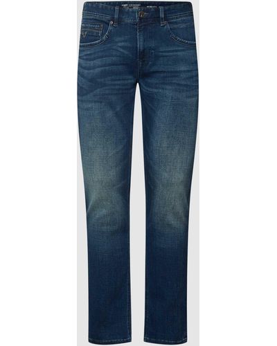 PME LEGEND Jeans Met Labeldetail - Blauw