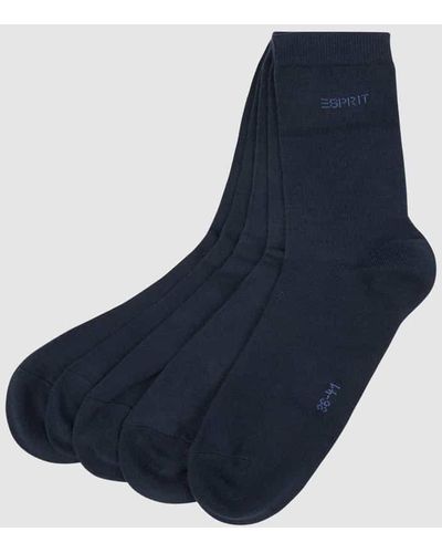 Esprit Socken im 5er-Pack - Blau