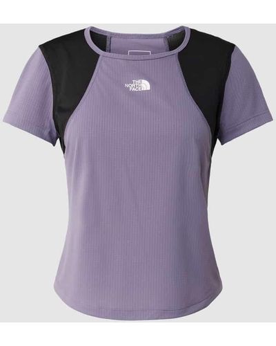 The North Face T-Shirt mit Label-Print Modell 'LIGHTBRIGHT' - Lila