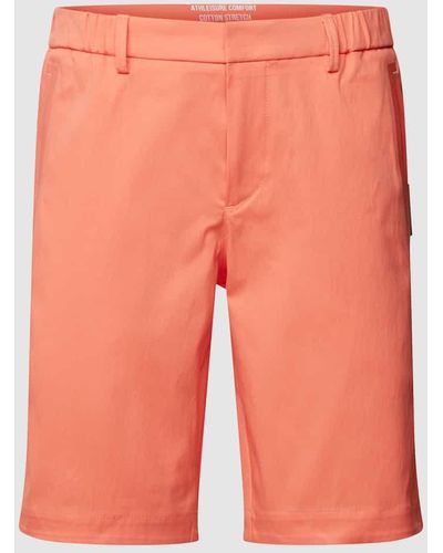 BOSS Slim Fit Shorts mit französischen Eingrifftaschen Modell 'Liem' - Orange