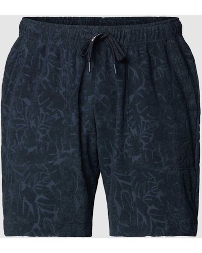 CALIDA Pyjama Shorts mit Allover-Muster - Blau