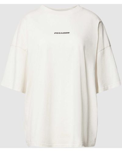 PEGADOR T-shirt Met Ronde Hals - Wit