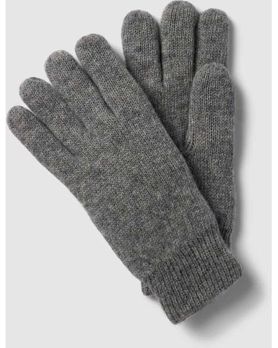 Barbour Handschuhe mit verstellbarem Riegel Modell 'Carlton' - Grau