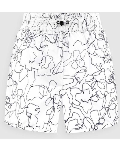 DKNY Shorts Met All-over Motief - Wit