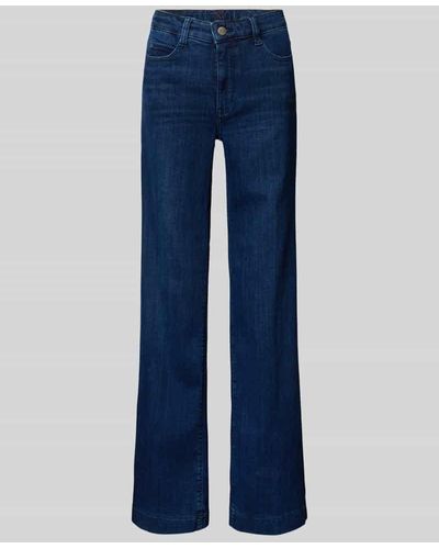 M·a·c Jeans mit 5-Pocket-Design - Blau