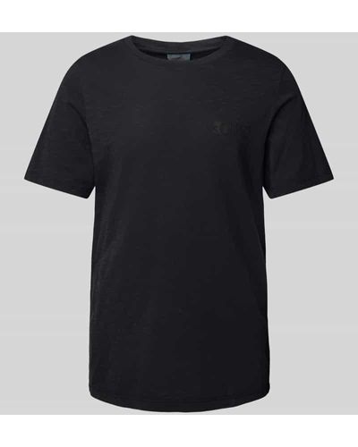 S.oliver T-Shirt mit Label-Print - Schwarz