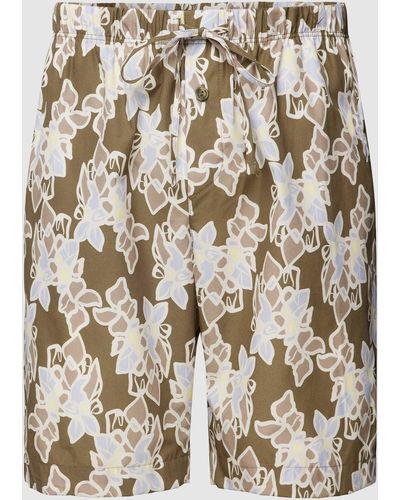 Hanro Pyjama-Shorts mit Allover-Muster Modell 'Night & Day' - Mehrfarbig