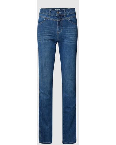 ANGELS Skinny Fit Jeans mit Eingrifftaschen Modell 'CICI' - Blau