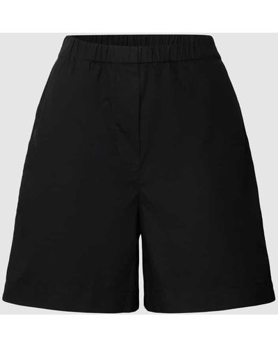 Opus Shorts mit elastischem Bund Modell 'MIHANI' - Schwarz