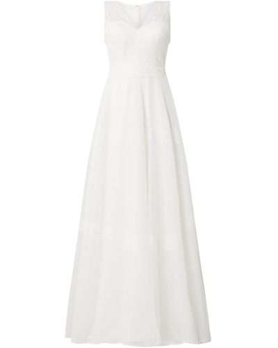 Luxuar Brautkleid mit Zierperlen - Weiß