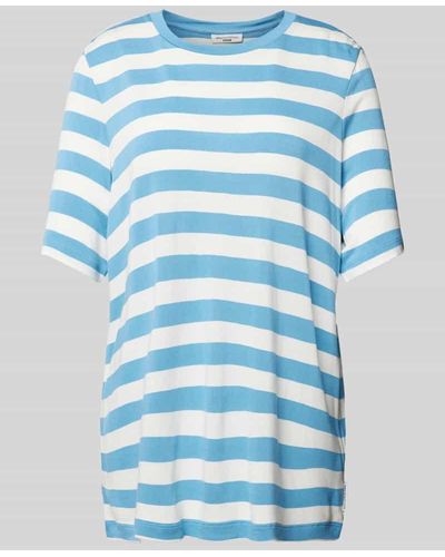 Marc O' Polo T-Shirt mit Streifenmuster - Blau