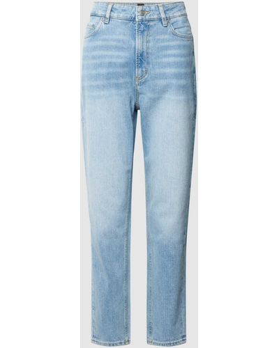 BOSS Straight Leg Jeans im 5-Pocket-Design Modell 'RUTH' - Blau