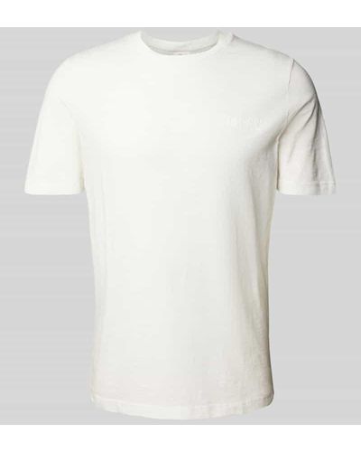 S.oliver T-Shirt mit Label-Print - Weiß