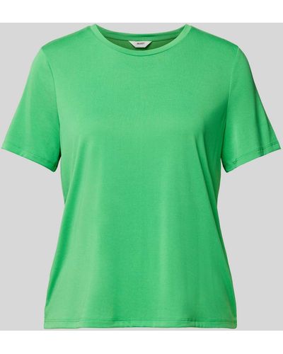Object T-Shirt mit Rundhalsausschnitt Modell 'Jannie' - Grün
