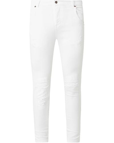 SIKSILK Skinny Fit Jeans mit Stretch-Anteil - Weiß