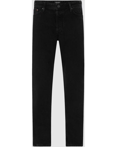 Jack & Jones Loose Fit Jeans Van Katoen, Model 'chris' - Zwart