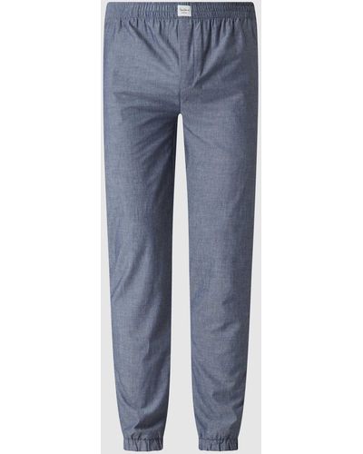 Pepe Jeans Pyjamahose aus Baumwolle Modell 'Grenol' - Blau
