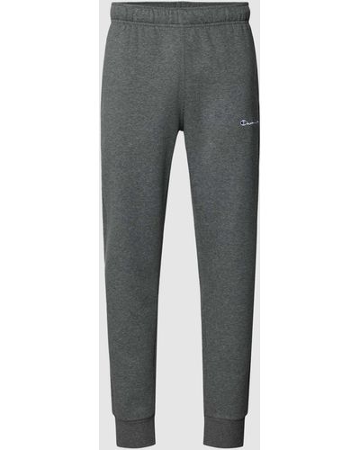 Champion Regular Fit Sweatpants mit Label-Stitching - Grau