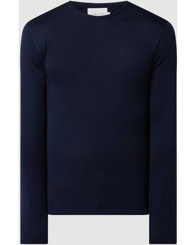 Casual Friday Pullover Van Wolmix - Blauw