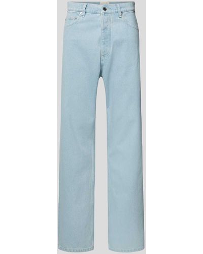 Nanushka Relaxed Fit Jeans aus reiner Baumwolle - Blau