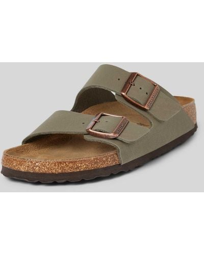 Birkenstock Sandalen mit Dornschließe Modell 'Arizona' - Braun