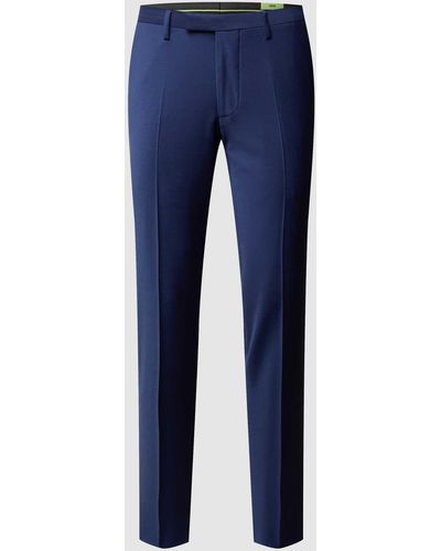 Cinque Super Slim Fit Pantalon Met Scheerwol, Model 'cicastello' - 'cipowerstretch' - Blauw
