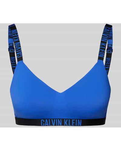 Calvin Klein BH mit elastischem Logo-Bund Modell 'INTENSE POWER' - Blau