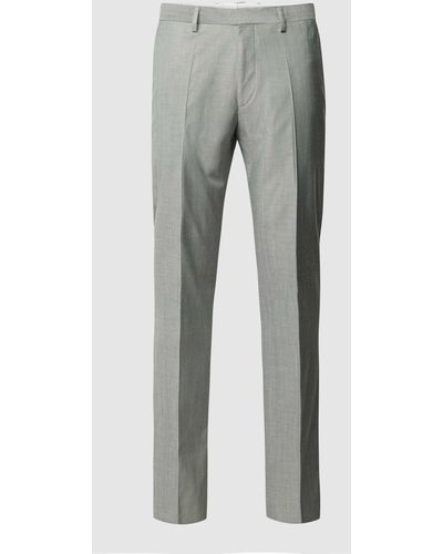 Roy Robson Modern Fit Pantalon Met Persplooien - Grijs