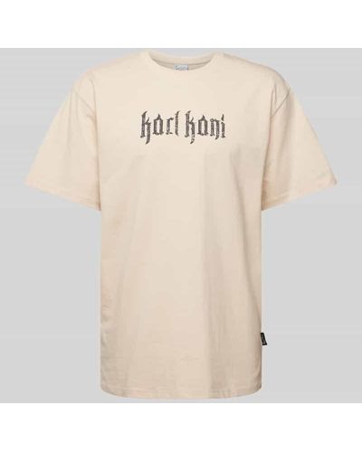 Karlkani T-Shirt mit Label-Print Modell 'Signature'