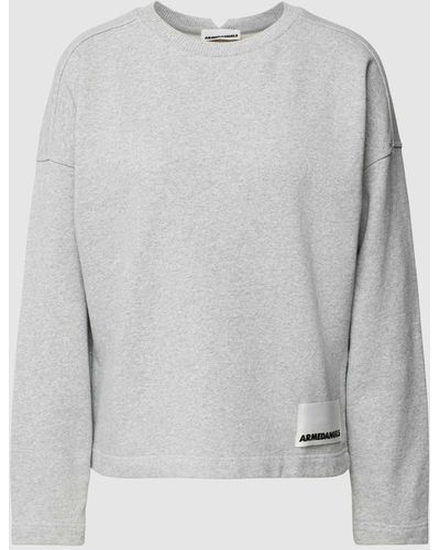 ARMEDANGELS Sweatshirt mit Label-Patch Modell 'KAASIA' - Grau
