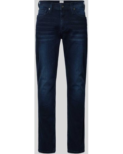 Mustang Jeans mit Label-Patch Modell 'Vegas' - Blau