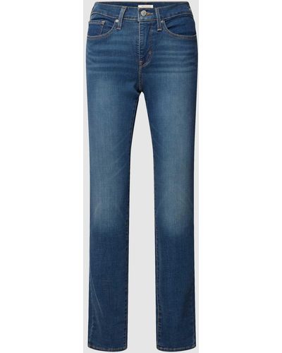 Levi's® 300 Shaping Slim Jeans im 5-Pocket-Design Modell '312TM' - Blau