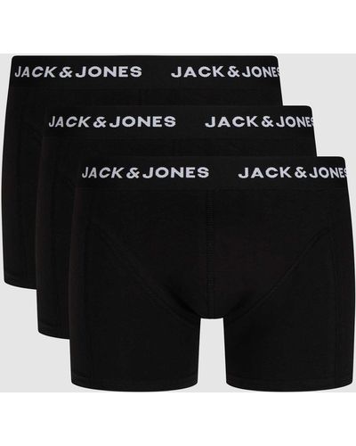 Jack & Jones Comfort Fit Boxershort Met Stretch In Een Set Van 3 Stuks, Model 'anthony' - Zwart