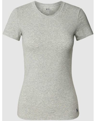 Polo Ralph Lauren T-shirt Met Labelstitching - Grijs