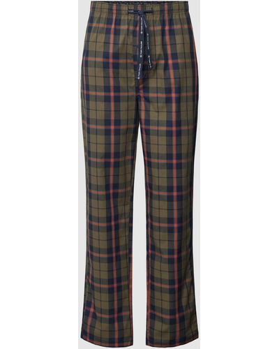 Tom Tailor Pyjama-Hose mit Tartan-Karo Modell 'MIX IT UP!' - Grau