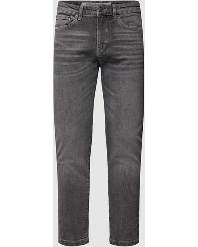 DRYKORN Slim Fit Jeans Met Labeldetail - Grijs