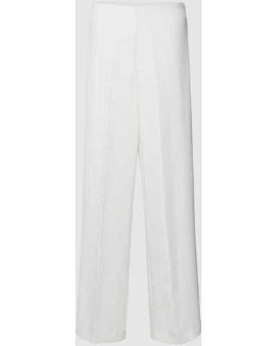 Vila Wide Leg Cut Stoffhose mit elastischem Bund Modell 'CLARA' - Weiß