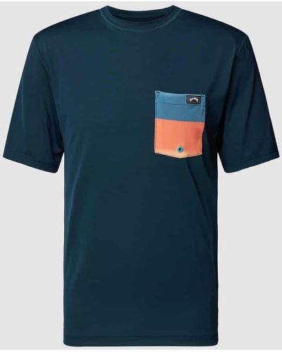 Billabong Loose Fit T-Shirt mit Brusttasche Modell 'TEAM POCKET' - Blau