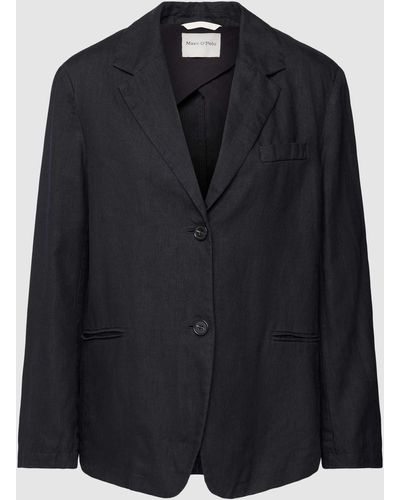 Marc O' Polo Blazer Met Paspelzakken - Zwart