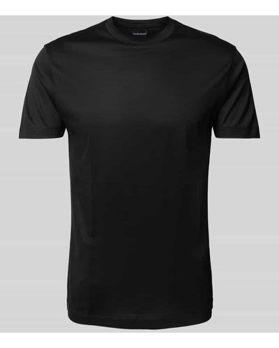 Emporio Armani T-Shirt mit Rundhalsausschnitt - Schwarz