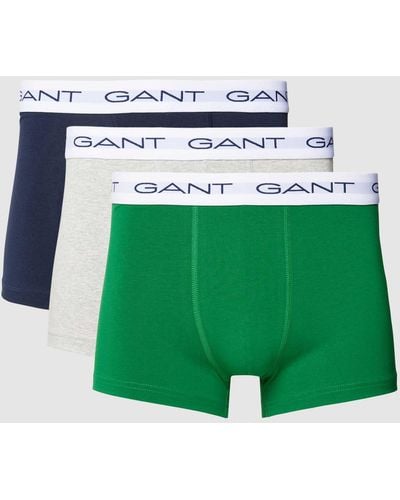 GANT Trunks mit Logo-Bund im 3er-Pack - Grün